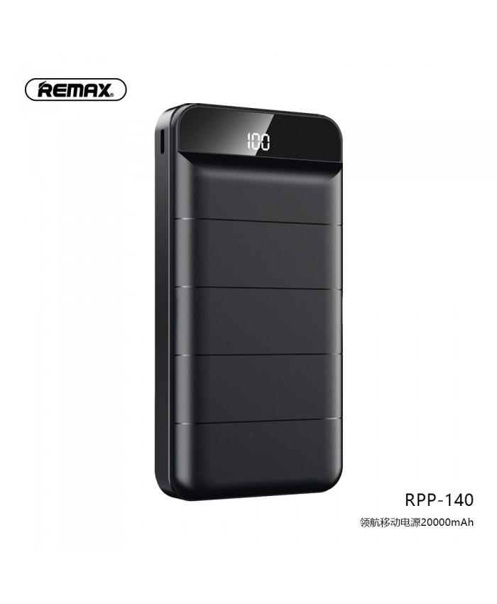 REMAX 20000mAh Leader  Multiple Input & Out Put PowerBank RPP-140 With Digital Display